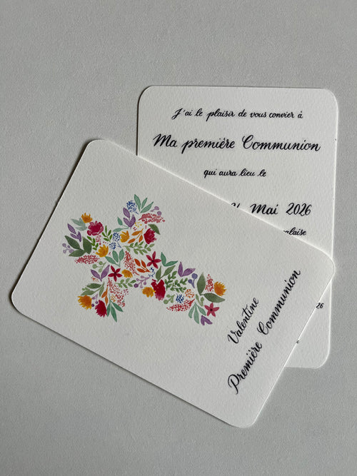 Faire-part simple — Aquarelle & Calligraphie