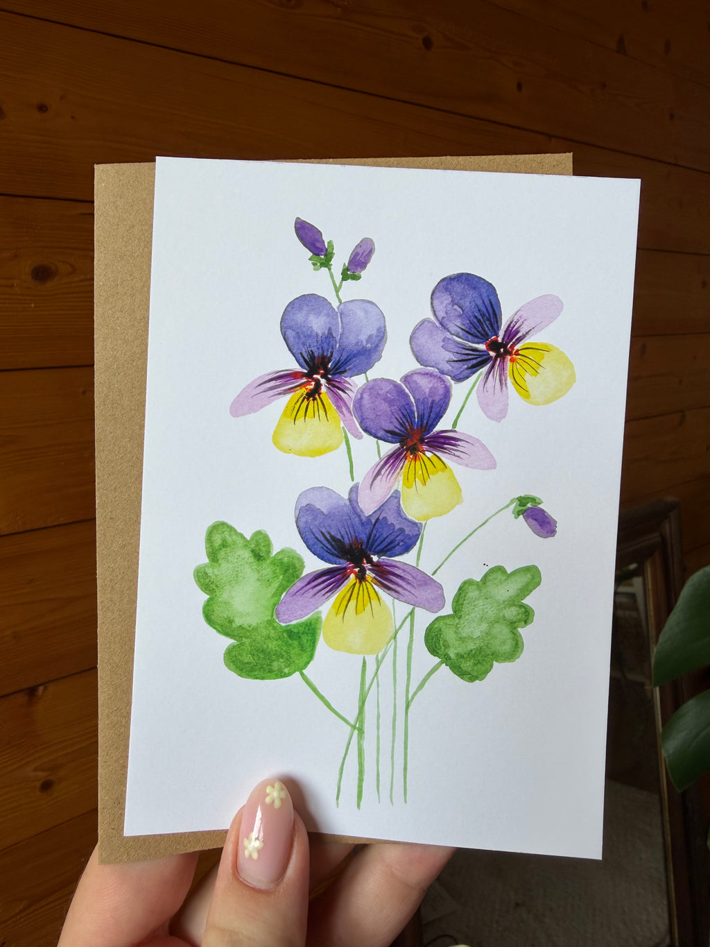 Carte Pensées – Moments Fleuris
