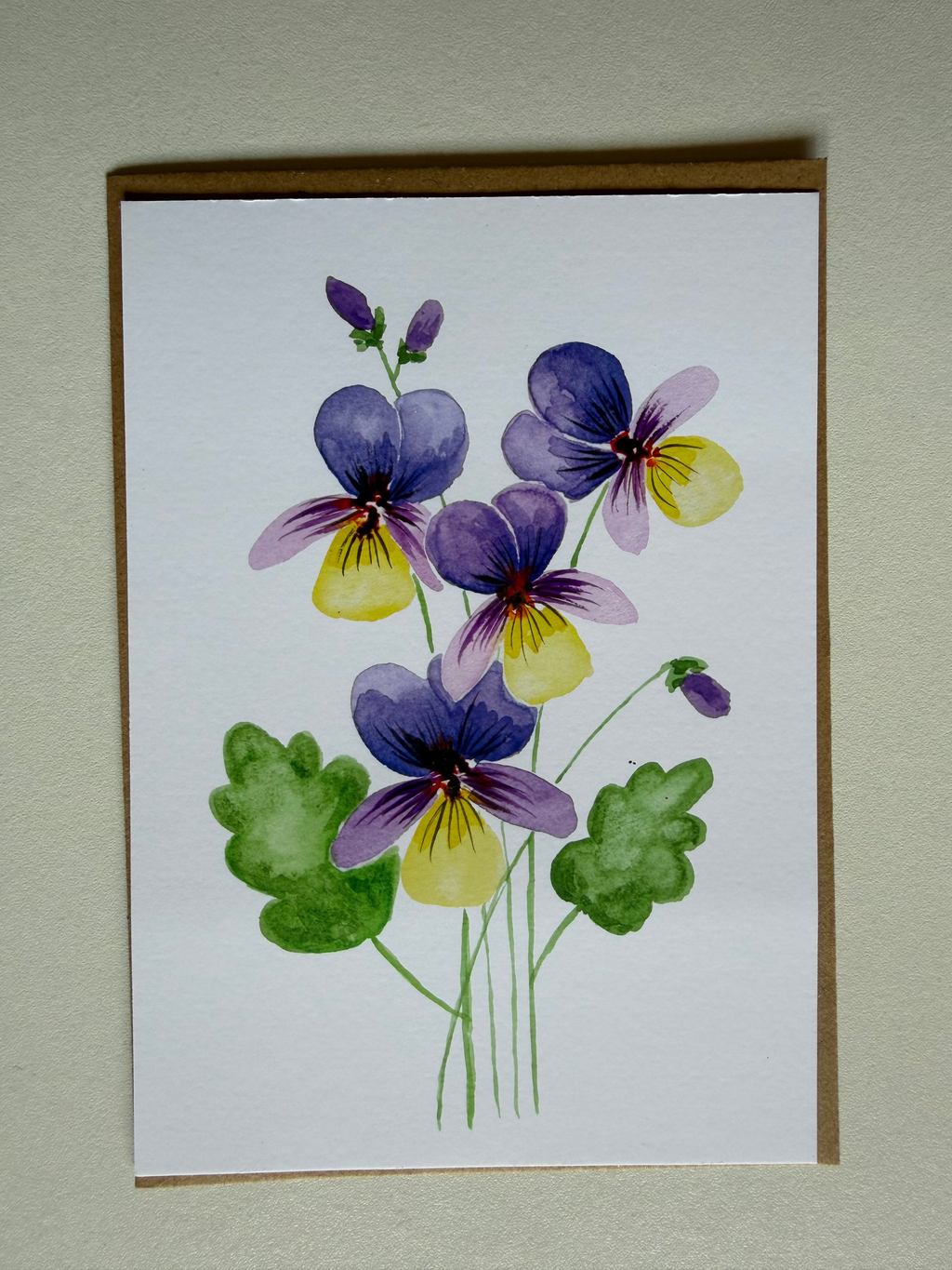Carte Pensées – Moments Fleuris