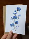 Carte Myosotis – Moments Fleuris