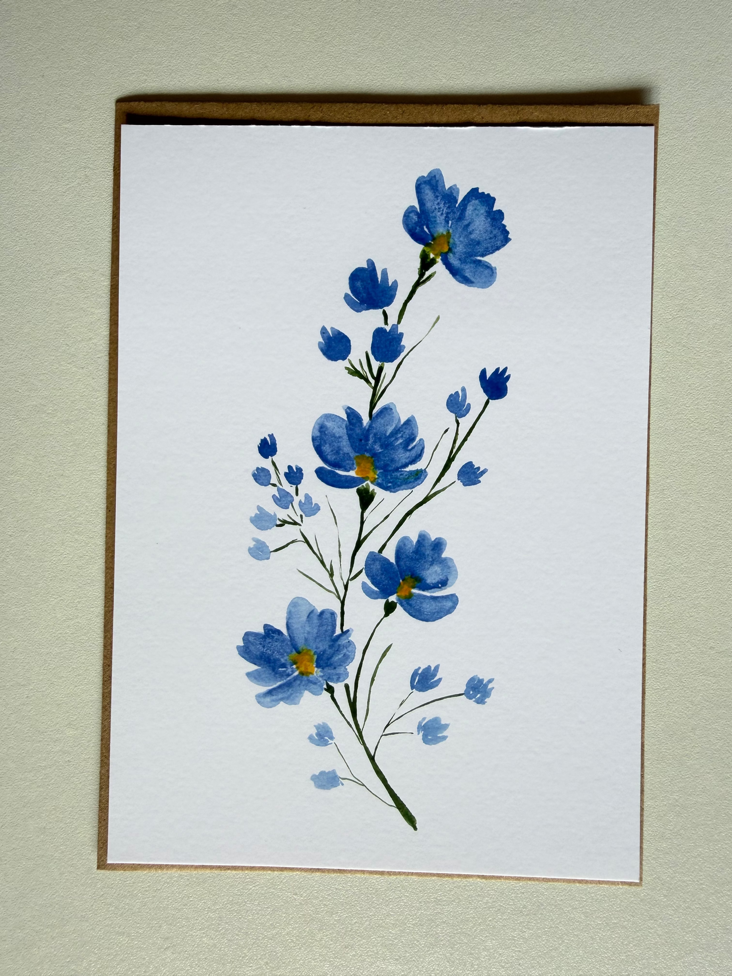 Carte Myosotis – Moments Fleuris