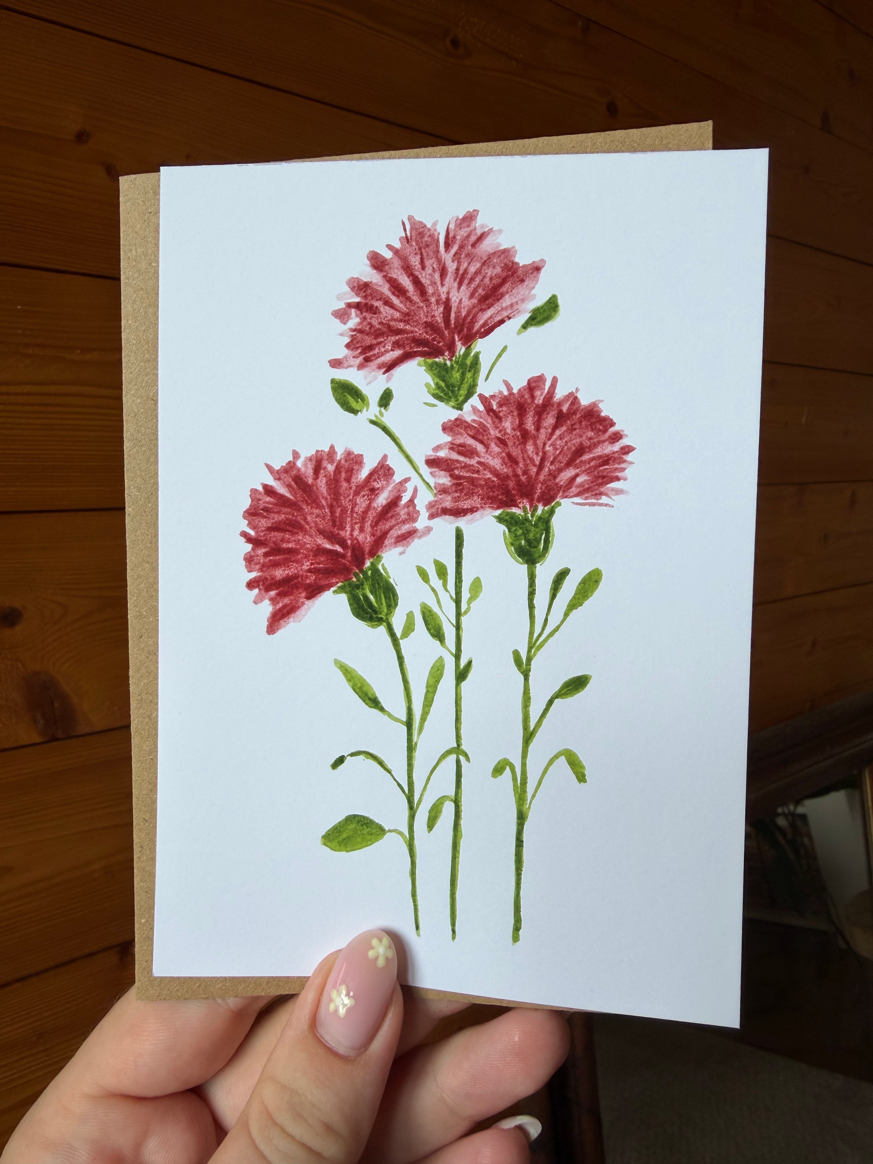 Carte Oeillets – Moments Fleuris
