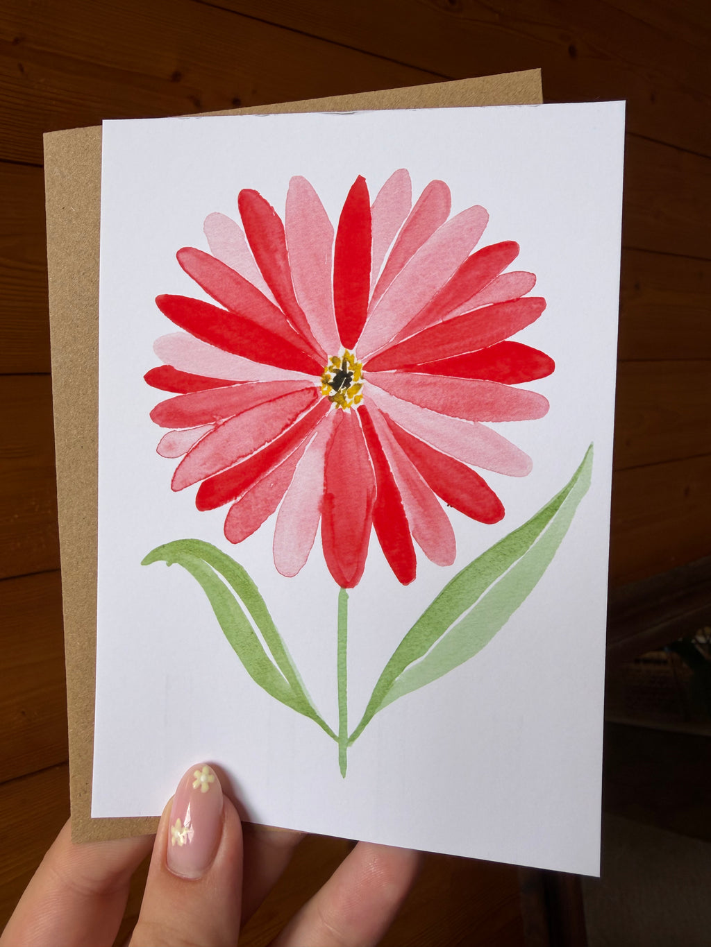 Carte Gerbera – Moments Fleuris