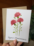 Carte pliable Œillets – Moments Fleuris