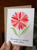 Carte Gerbera pliable – Moments Fleuris